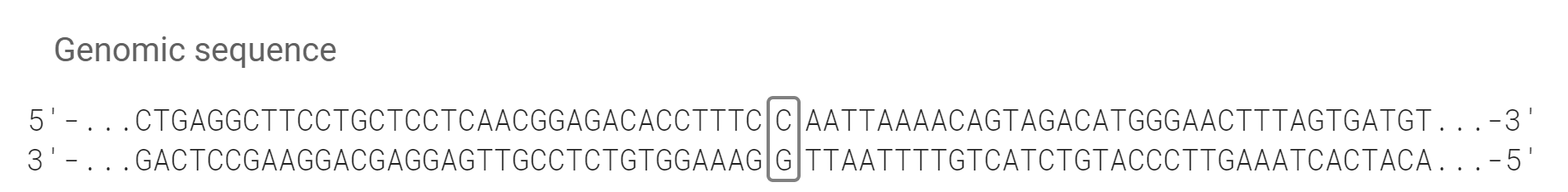 Genomic Sequence